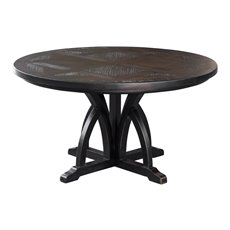 Uttermost Maiva Round Black Dining Table