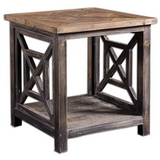 Uttermost Spiro Reclaimed Wood End Table