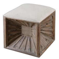 Uttermost Jia Wooden Ottoman