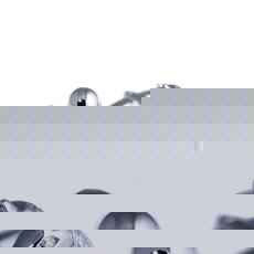 Rhodium Plated Cufflinks Pawn and Knight