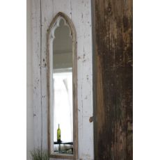 Arched Wood Framed Mirror