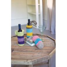 Crocheted Fique Wine Bags Set of 3