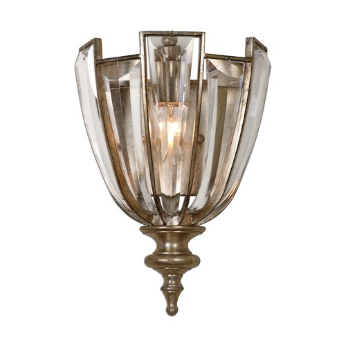 Uttermost Vicentina 1 Light Crystal Wall Sconce