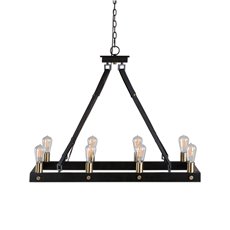 Uttermost Marlow 8 Light Rectangle Chandelier