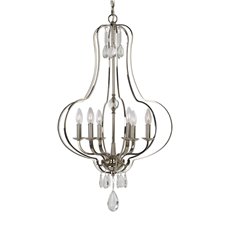Uttermost Genie 6 Light Polished Nickel Chandelier