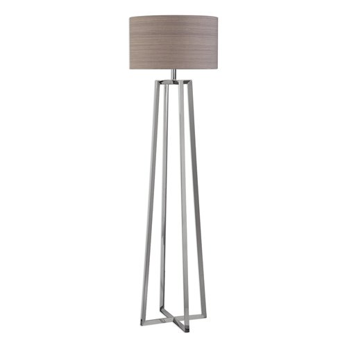 Uttermost Keokee Polished Nickel Floor Lamp