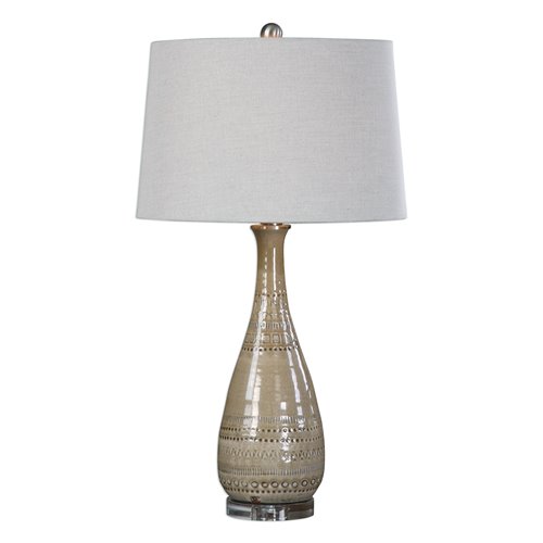 Uttermost Nakoda Embossed Ceramic Lamp
