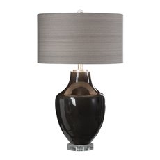 Uttermost Vrana Dark Gray Table Lamp