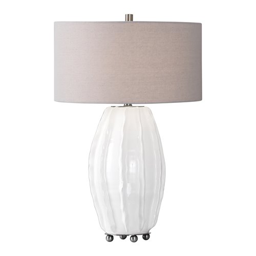Uttermost Marazion Gloss White Lamp