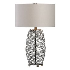 Uttermost Sinuous Wavy Steel Mesh Lamp