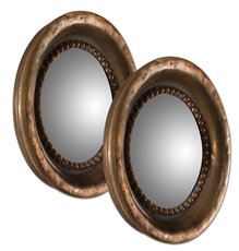 Uttermost Tropea Rounds Wood Mirror S/2