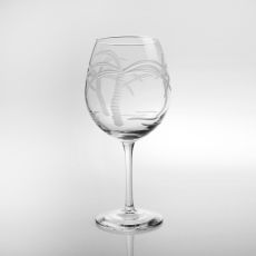 Palm Tree Balloon Wine Glasses (Set of 4)