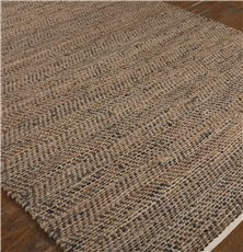 Uttermost Tobais 8 X 10 Rescued Leather & Hemp Rug