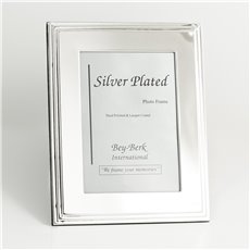 Silver Plated 4x6 Picture Frame with Easel Back