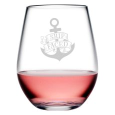 Ship Faced Tritan Stemless Tumblers, S/4