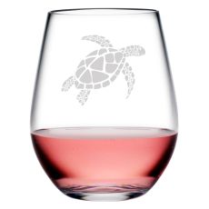 Sea Turtle Tritan Stemless Tumblers, S/4
