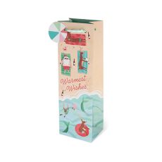 Warmest Wishes Single-bottle Wine Bag by Cakewalk