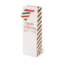 Merry Christmas Single-bottle Wine Bag by Cakewalk