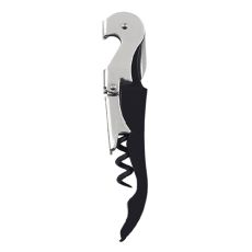 Truetap Soft Touch Black Double Hinged Corkscrew by True