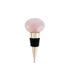 Rose Quartz Bottle Stopper by Twine