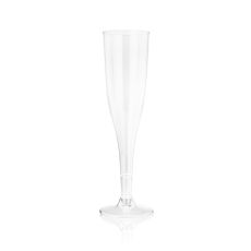 True Party 5.5 oz Plastic Champagne Flute, Set of 12