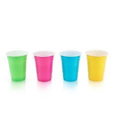 True Party: Plastic 16 oz Graphic Color Cups - Set of 24