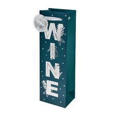 WINE Floral Single-Bottle Wine Bag by Cakewalk