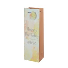 Happy Birthday To My Partner In Wine Single-Bottle Wine Bag
