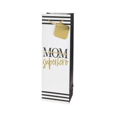 Superhero Mom Single-Bottle Wine Bag by Cakewalk