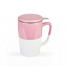 Delia Pink Tea Mug & Infuser by Pinky Up