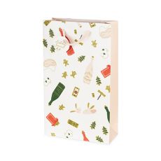 Holiday Survival Kit Double-Bottle Wine Bag by Cakewalk