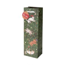 Santa Paws Single-bottle Wine Bag by Cakewalk