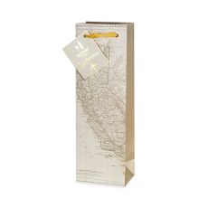 California Wine Map Single-Bottle Bag by Cakewalk