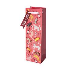 Cat Lady Charm Single-Bottle Wine Bag by Cakewalk