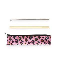 Electric Animal Glass Straw Set by Blush