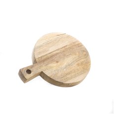 Round 10 Cheese and Charcuterie Board Made of Fruit Wood From a Mango Tree