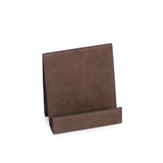 Smart Phone Cradle in Brown Leatherette