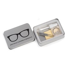 Eye Glass Cleaning and Repair Kit in Metal Case,