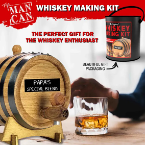 Whiskey Making Kit | Ultimate DIY Gift | Oak Barrel