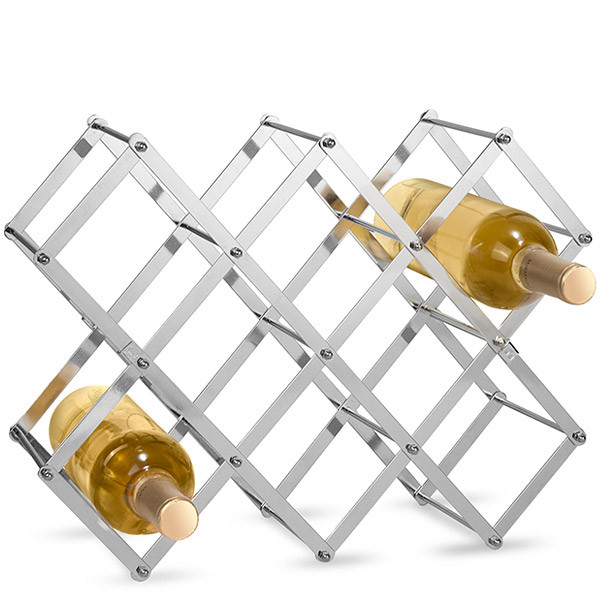 Folding Lattice Wine Bottle Rack