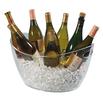 Colossus 8-Bottle Clear Acrylic Oval Bucket