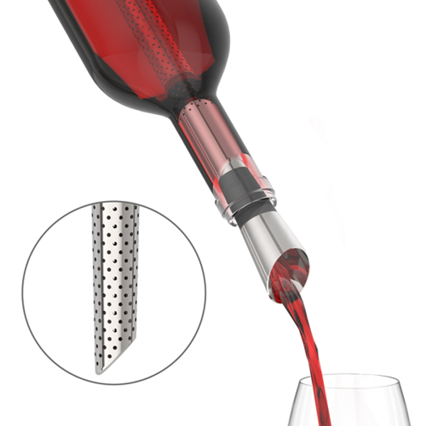 Stainless Steel Wine Aerating, Drip Free Pourer, Bottle Stopper Essential Wine Tool