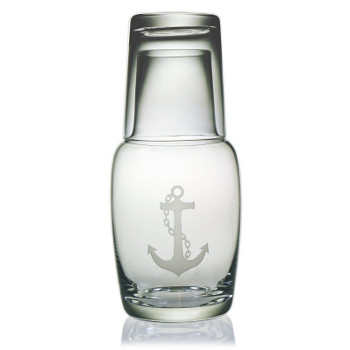 Anchor Bedside Carafe and Water Glass 2-Piece Set