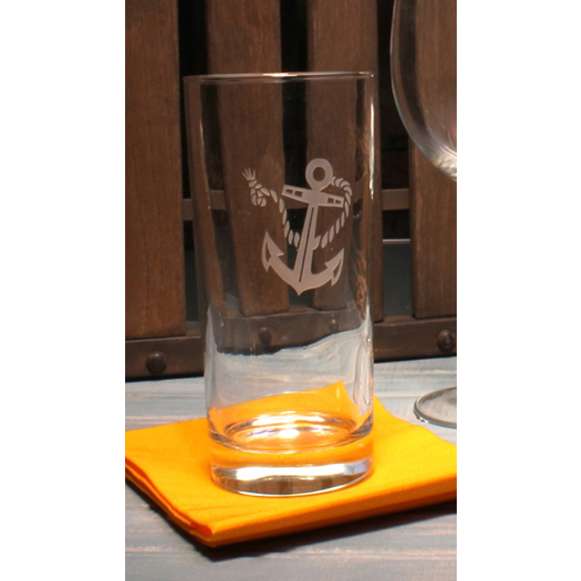 Rope with Anchor Cooler Glasses (set of 4)