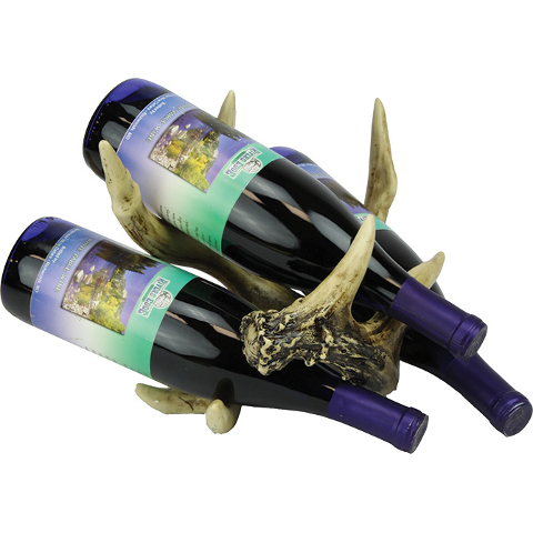 Antler Three Bottle Wine Rack Bottle Holder