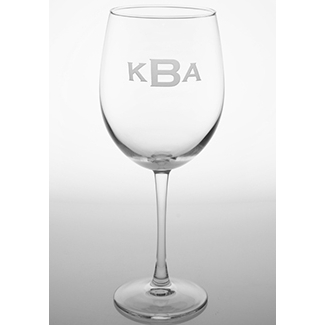 Monogrammed All Purpose Wine Glasses (set of 4)