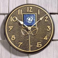 Blue Dard Hunter Rose Clock