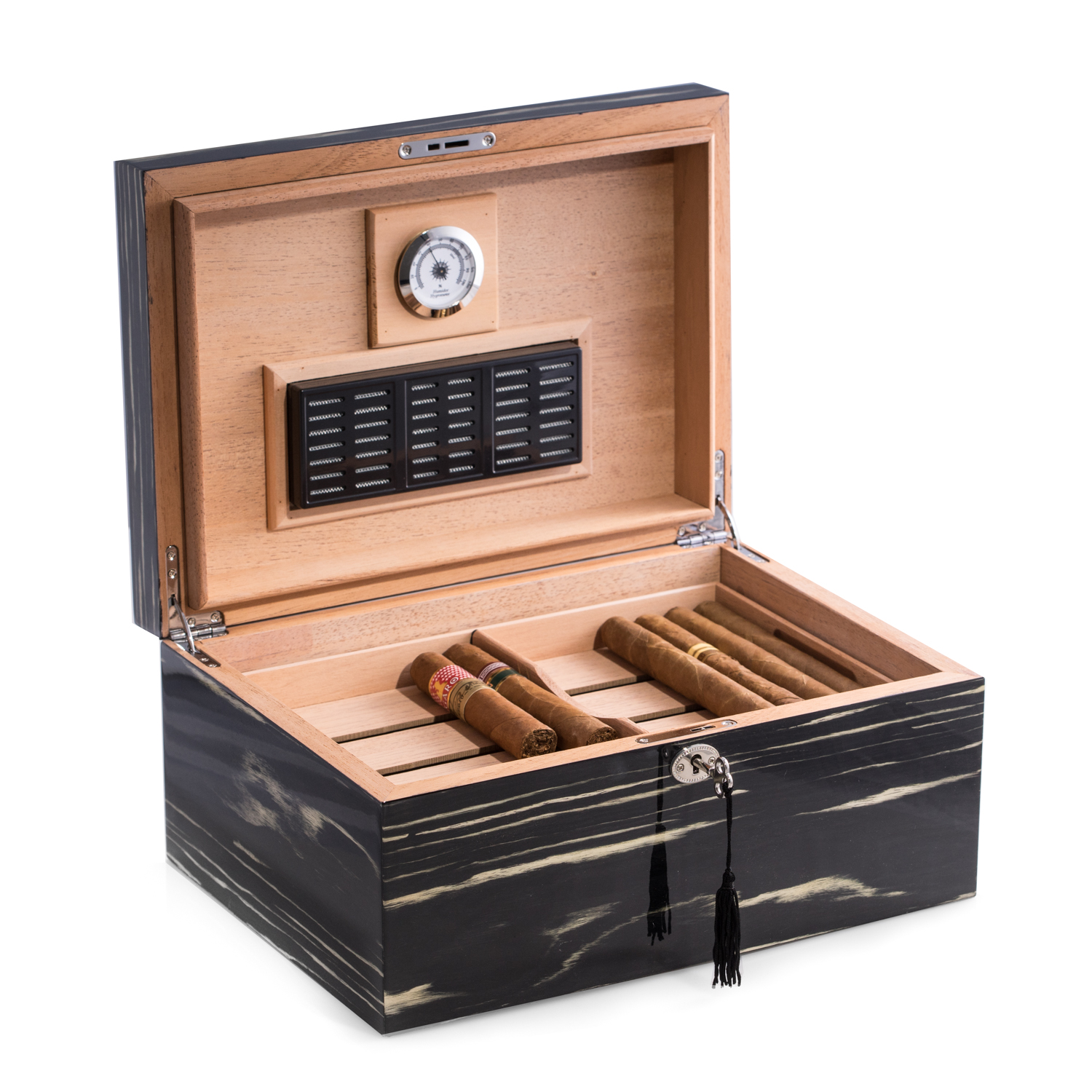 100 Cigar Ebony Humidor