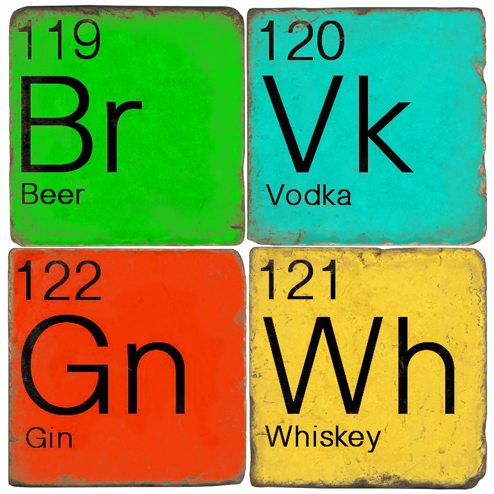 Mixology Italian Marble Coasters