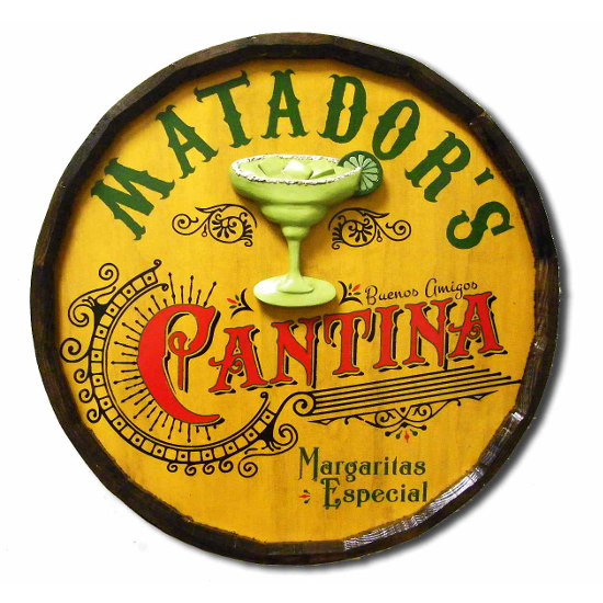 Personalized Cantina Quarter Barrel Sign
